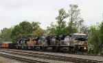 NS 8422 leads train 128 northbound